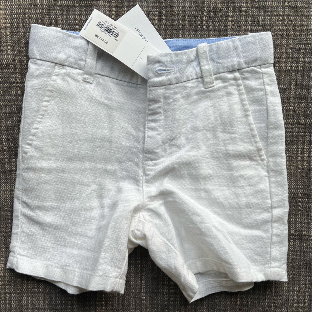 Janie & Jack Toddler Boys Linen Shorts